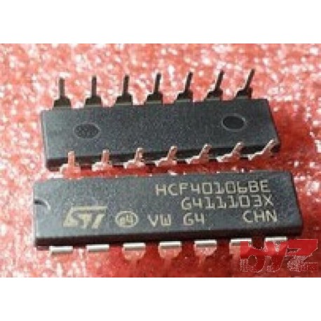 HCF40106BEY - CD40106BE INVERTER SCHMITT TRIGGER HEX CMOS DIP 14 HCF40106 CD40106 CD40106BE HEF40106