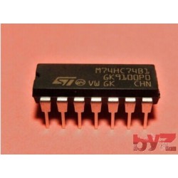 M74HC74B1R - Flip Flop D-Type DIP 14 M74HC74 74HC74 CD74HC74 SN74HC74 74LS74