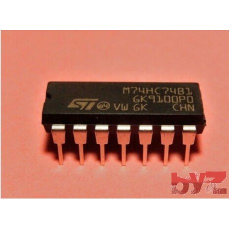 M74HC74B1R - Flip Flop D-Type DIP 14 M74HC74 74HC74 CD74HC74 SN74HC74 74LS74