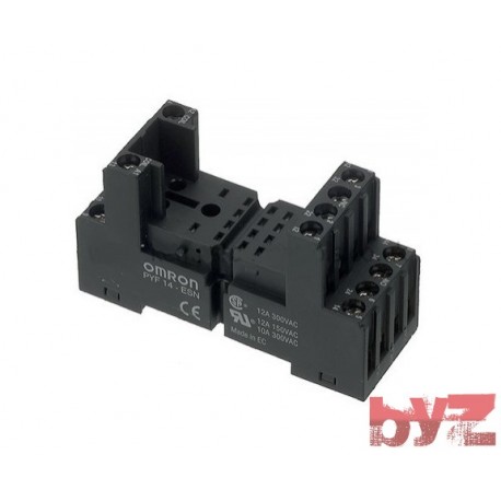 PYF14-ESN-B - Omron Relay Socket - Role soketi MY4 icin Role altligi