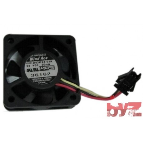 Fan 3-wire with sensor 50mA 24V 40x40x13mm