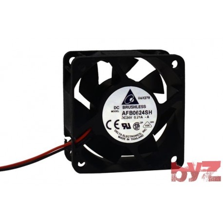 AFB0624SH-A - DELTA FAN AFB0624SH 60 x 60 x 25.4mm 2 wire 24 VDC 0.21A