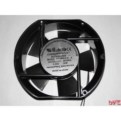 FP-108EX-S1-S - COMMONWEALTH FAN 220 240 VAC 50 60 Hz 0.22A 38W 172x172x51 mm