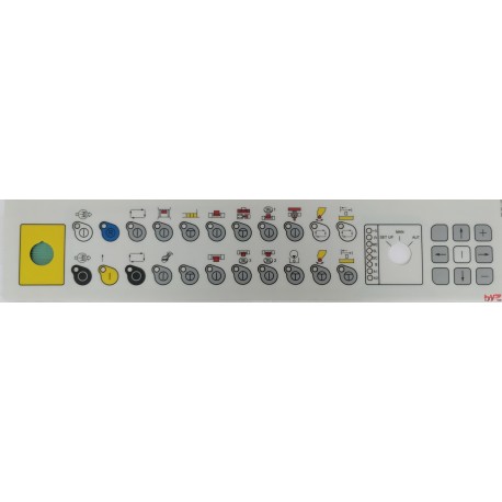 LOWER UNIVERSAL KEYPAD LEXAN WHITE