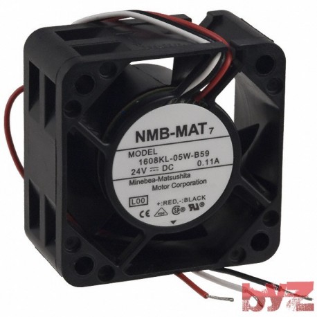 1608KL-05W-B59 - NMB DC Fans 40x20mm, 24VDC, Rib Lock Rotor, 3Wire