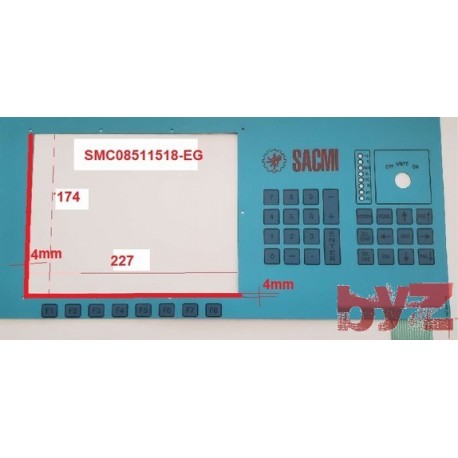 SMC08511518-EG - SACMI PRESS UPPER KEYPAD SMC08511518