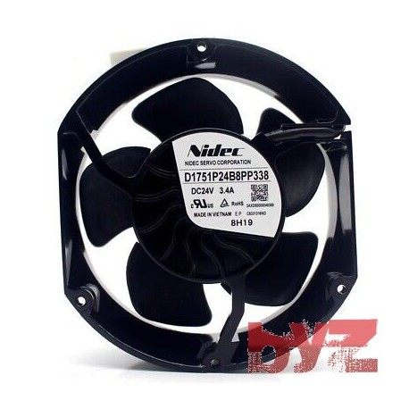 D1751P24B8PP338 - NIDEC FAN 24V 3.4A 4wires Cooling Fan